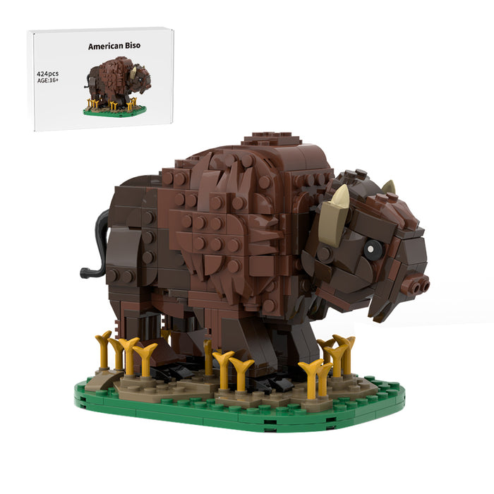 MOC-212761 North American Wild Cattle, Plains Ox Building Blocks Set(424PCS)