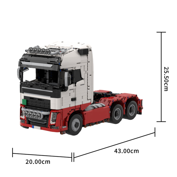 MOC-1/17 Scale Volvo FH16 Truck Building Blocks Set(Dynamic Version)