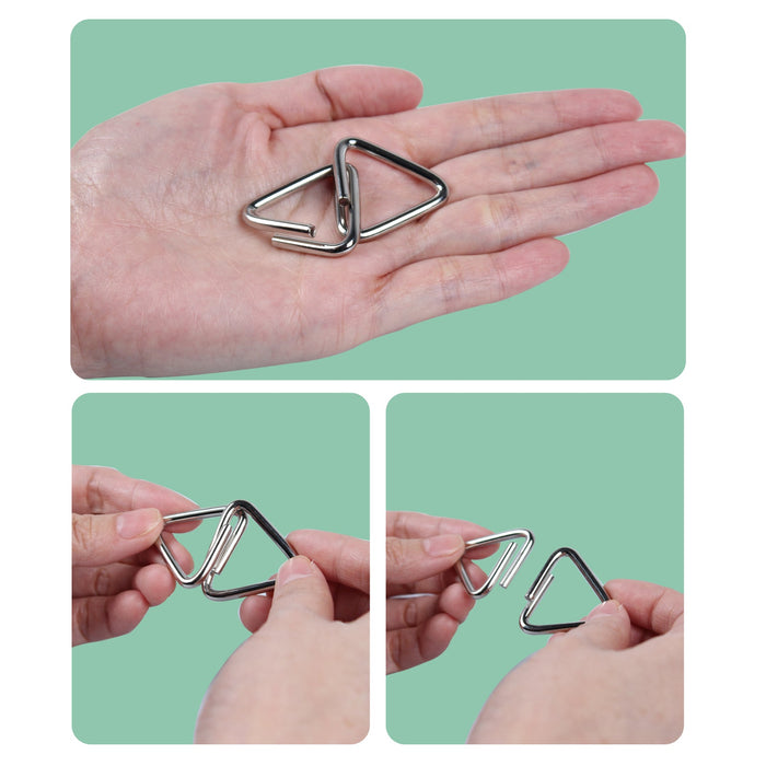 Advent Calendar Brain Teaser Adventskalender 24Pcs Wooden Lock Metal Brain Teasers Puzzle Toy for Adults and Kids - Christmas Type 4 enginediyshop