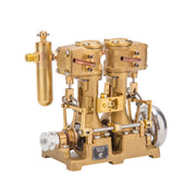 RW-L2 Mini Inline Double Cylinder Reciprocating Steam Engine Model for 70-130cm Steamships - Enginediyshop