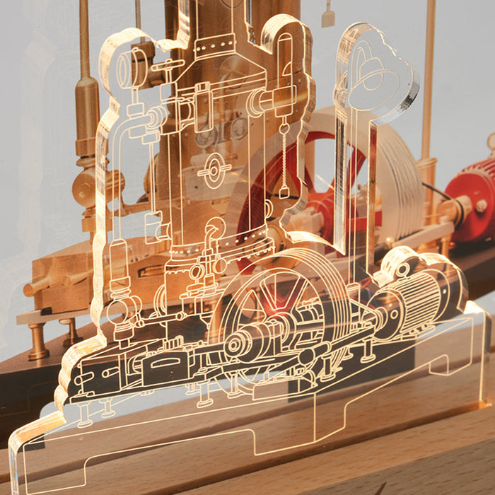 Punkbuild  Engine Night Light Acrylic LED Lamp enginediyshop