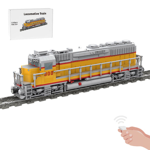MOC-180032 GP40 4-axle Diesel Electric Locomotive Train DIY Assembly Toy Building Blocks Set ( Speed Control Dynamic Version/1146PCS) enginediyshop