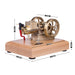 Mini 1.6cc Water-cooled Single-cylinder 4-stroke Gasoline Engine Internal Combustion Engine Model with Wooden Base enginediyshop