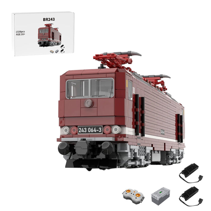 MOC-221512 Electric Locomotive BR243 of the Deutsche Reichsbahn(Dynamic Version/1328PCS) enginediyshop