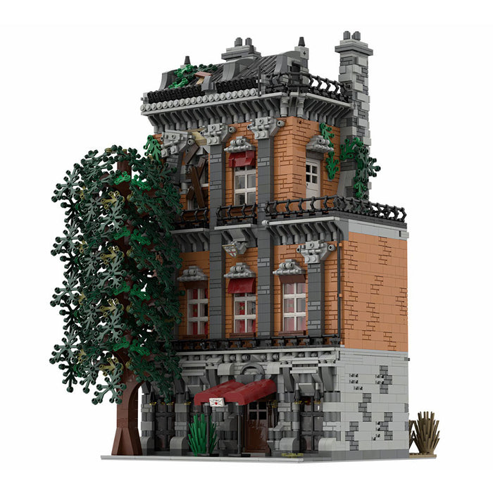 MOC-46504  Old Town Hostel  Creative Street View Building Blocks Compatible with Other Brands Street View (5286PCS) enginediyshop
