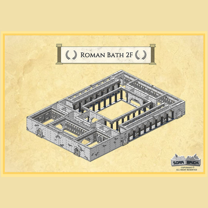 Ancient Roman Bath Historical Display Building Block Set-30812PCS enginediyshop