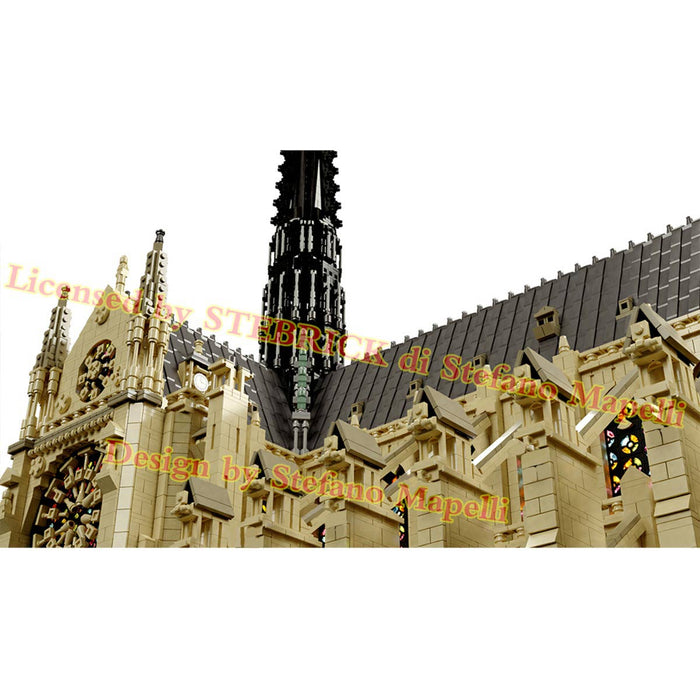 MOC Notre Dame de Paris Modular Building Block Small Particle Model (63181Pcs) enginediyshop