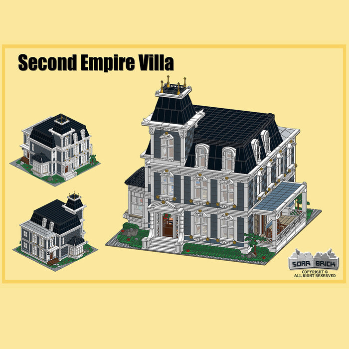 Victorian French Estate  European Villa Building Blocks Set-5617PCS enginediyshop