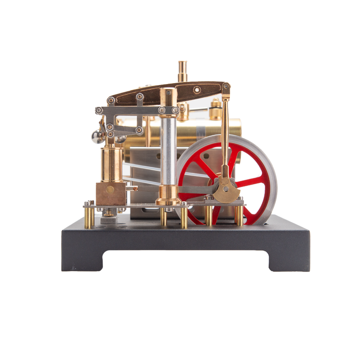 RETROL Full Metal DIY Steam Engine Model with Horizontal Boiler & Centrifugal Flyball Governor (84PCS)
