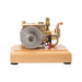 3.2cc Mini Horizontal Water-cooled Double-cylinder Four-stroke Gasoline Engine Model with Wooden Base enginediyshop