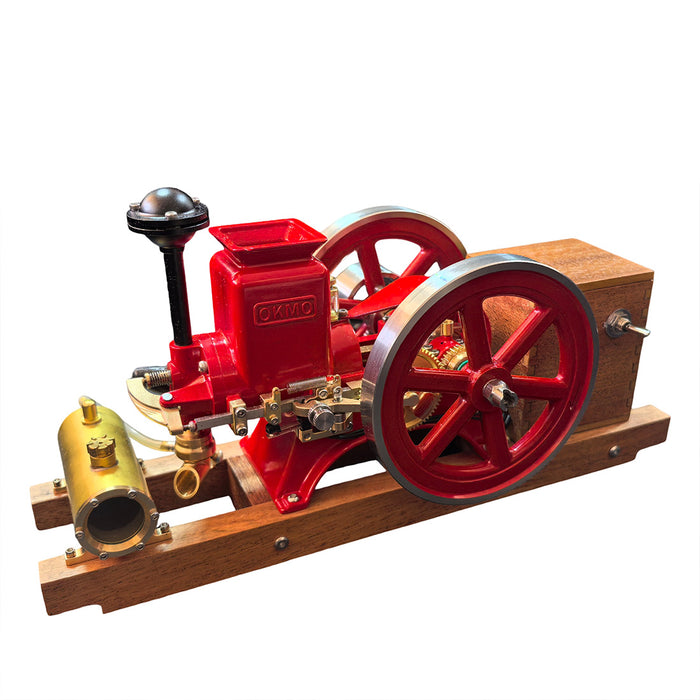 RETROL & OKMO B02 Hit and Miss Engine Model Retro Miniature Horizontal Single-Cylinder 4-Stroke Gasoline Engine