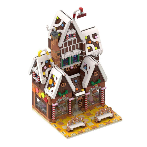 MOC-199764 Winter Village Pastry Shop Christmas Building Blocks Set (1904PCS) enginediyshop
