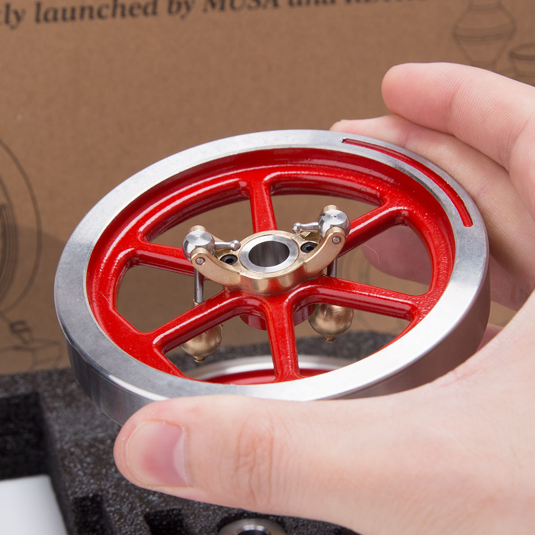 RETROL HM-01 7cc antikes Hit-and-Miss-Modell – funktionierender horizontaler stationärer 4-Takt-Verbrennungsmotor