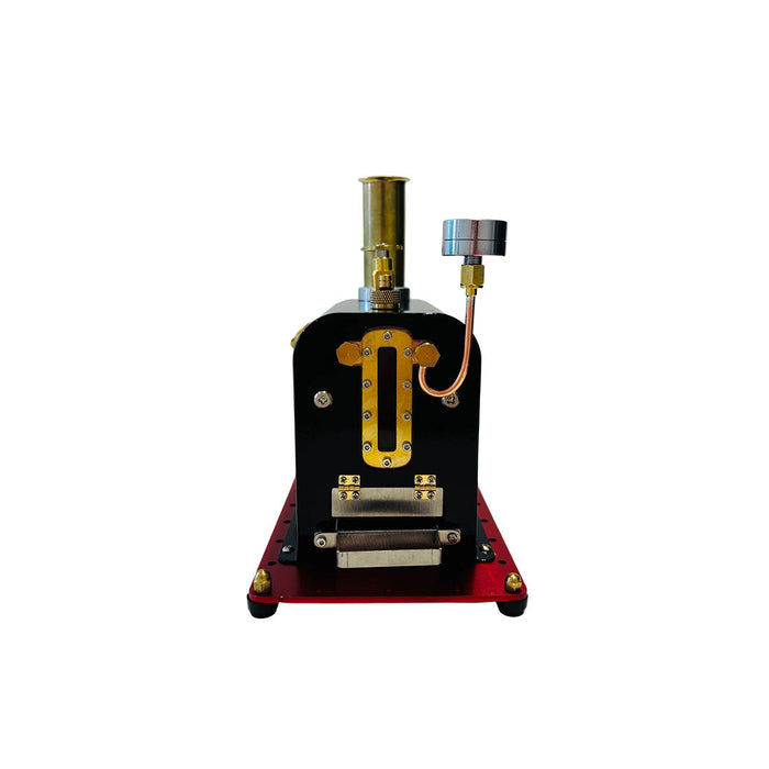 RW-BV2C Mini Reversible Reciprocating V-Type Dual-Cylinder Live Steam Engine and Boiler Model Compatible with 70-130cm Steam Boats for Collectors & Industrial Enthusiasts (Assembled Version) enginediyshop