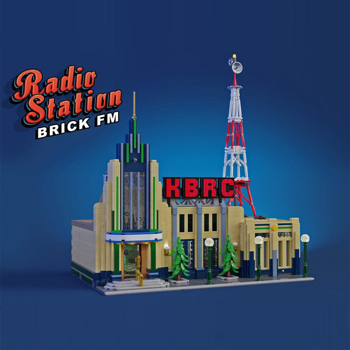MOC-226314 Radio Station BRICK KBRC Building Blocks Set-2681PCS enginediyshop