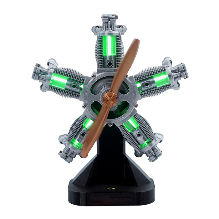 ENJOMOR 3D Printed Radial Five-Cylinder Engine Model Kit-100+PCS enginediyshop