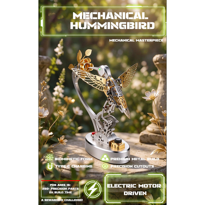 Mechanical Bird Steampunk Metal DIY Assembly Model Kit (250+PCS) enginediyshop