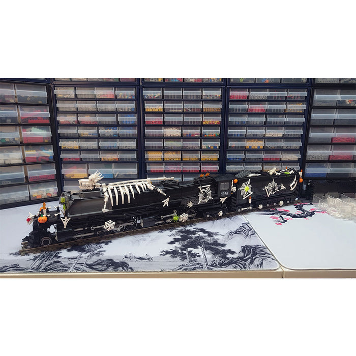 MOC-89126 1/40 4014 Big Boy Dynamic RC Train Model Building Blocks Set (3200pcs+/Black) enginediyshop