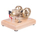 Mini 1.6cc Water-cooled Single-cylinder 4-stroke Gasoline Engine Internal Combustion Engine Model with Wooden Base enginediyshop