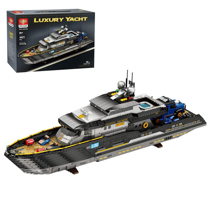 Mocsage MOC-185307 1/30 Scale Luxury Super-yacht Building Blocks Set-4421PCS enginediyshop