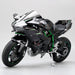 1/6 Scale Alloy Dynamic Motorcycle Model - Simulation Bike with Ignition System & Smoke Spray (Carbon Fiber Style) enginediyshop