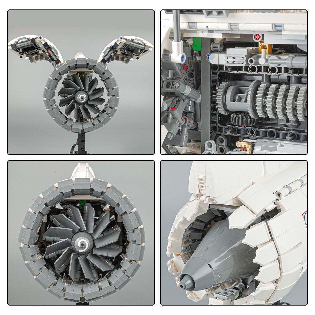 CFM LEAP Turbofan Engine Technology Turbojet Engine Building Blocks Toy Set MOC-133571--1659 PCS