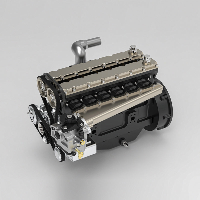 ENJOMOR GS-L6 1/5 Scale 28CC Inline 6 Cylinder DOHC 4-Stroke Water-Cooled Gasoline Engine Model