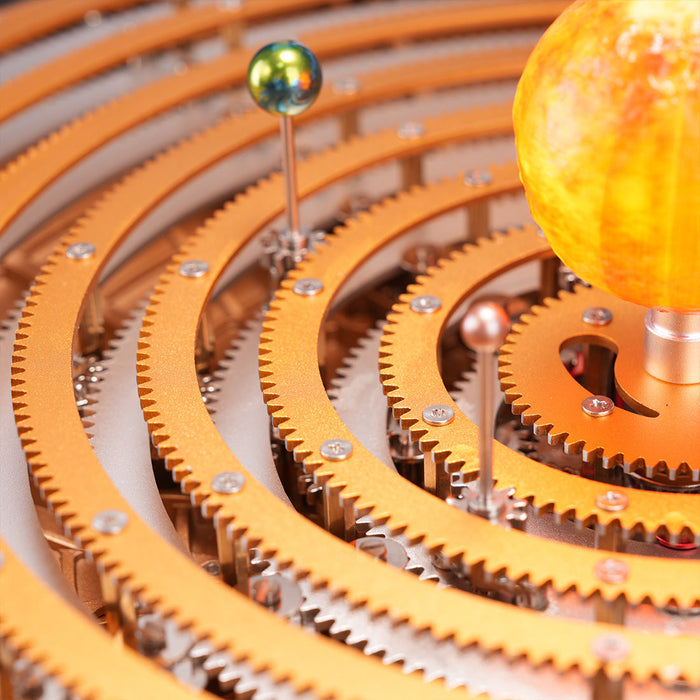 Metal DIY Mechanical Solar System Model Kit, Dynamic Orbital Desk Ornament -600+PCS enginediyshop