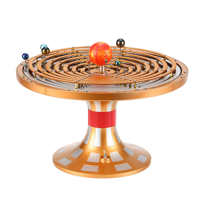 Metal DIY Mechanical Solar System Model Kit, Dynamic Orbital Desk Ornament -600+PCS enginediyshop