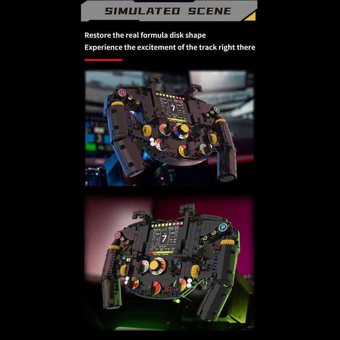 Racing Simulator Steering Wheel Building Blocks Set（833PCS） enginediyshop