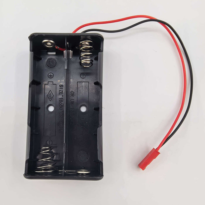 Portable Battery Holder for 18650 Lithium Batteries Easy Install Battery Case with Cover for Model Engine Power Supply and DIY Modification (JST Connector) enginediyshop