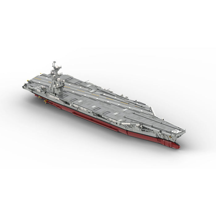 MOC-192566 1/300 Scale Gerald R-FOD | Nuclear-Powered U.S. Aircraft Carrier Building Blocks Set—6354PCS enginediyshop