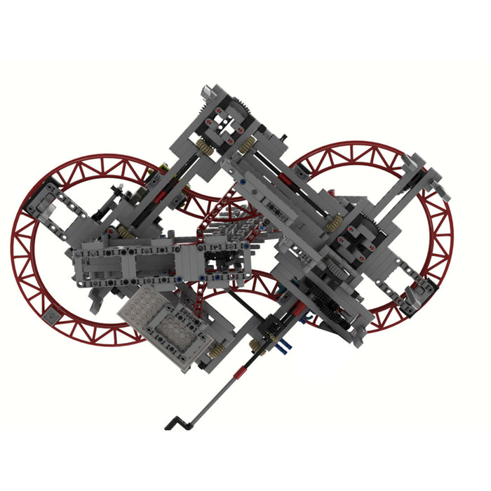 MOC Cycle Mechanical Building Block Module，Advanced Gear and Linkage Mechanism-1108PCS enginediyshop