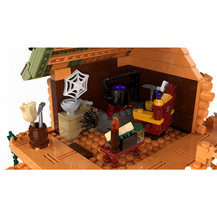 Baba Yaga's Hut Model DIY Assembly Building Blocks Set Creative Ornament (1464PCS) enginediyshop