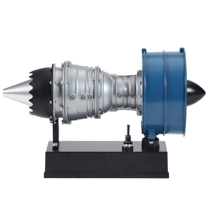 TECHING Mini Turbofan Engine Kit - DIY Metal Mechanical Visible Electric Motorized Jet Engine Model for STEM Education (170PCS+) enginediyshop
