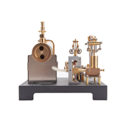 RETROL SE-01 Full Metal Stationary Beam Steam Engine Model and Horizontal Boiler Kit - enginediyshop