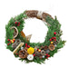 25cm DIY Christmas Wreath Kit, Dried Flower Door Hanger Craft Set, Holiday Home Decor and Festive Gift enginediyshop