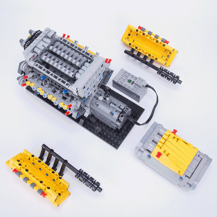 V8 Crossplane with Supercharger Building Block Engine Model MOC-17173 ...