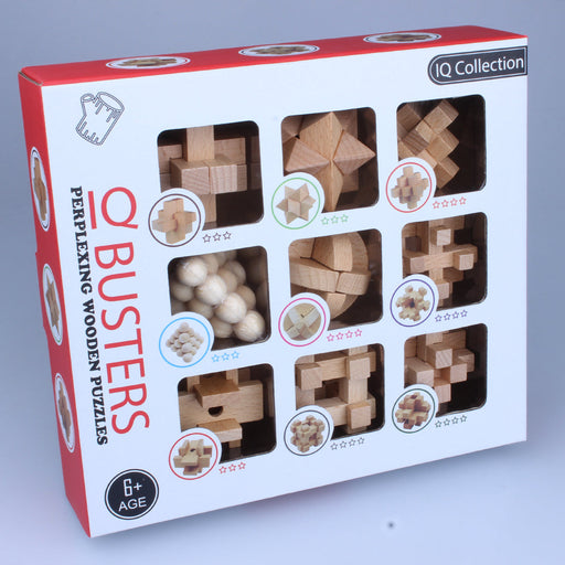 Advent Calendar Filler - Make Yours  9-piece beech wood lock set for children, development and educational toys with English illustrations enginediyshop