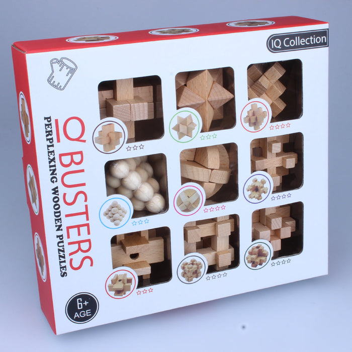 Advent Calendar Filler - Make Yours  9-piece beech wood lock set for children, development and educational toys with English illustrations enginediyshop