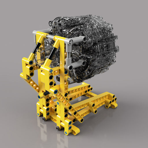 Radial Engine Stand Building Blocks Set MOC-153579 Universal Stand enginediyshop