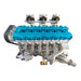 RUIFEIYA V12-180 180cc 1/4 Scale V12 4-Stroke Gasoline Engine Model – DOHC 48-Valve Water-Cooled Engine with ECU, CDI & Electric Start enginediyshop