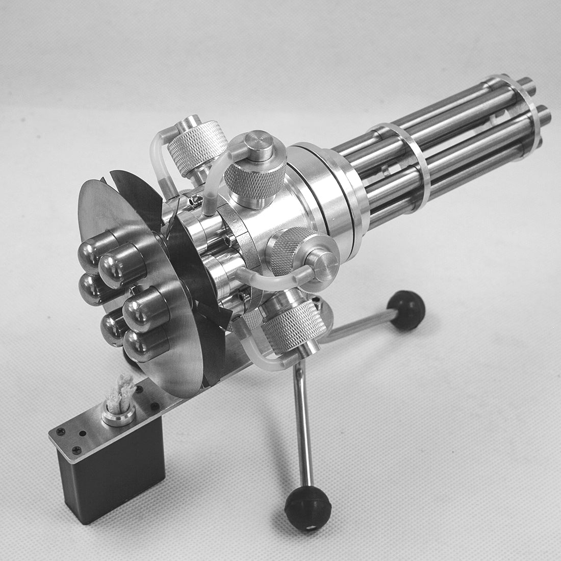 6 Cylinder Stirling Engine Novel Gatling Blaster Design Engine Motor Model enginediyshop