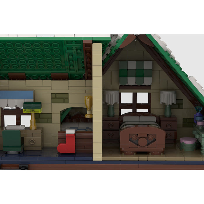 MOC-183213 Reindeer Ranch Christmas Snow Scene Assembly Building Blocks Set (1973PCS) enginediyshop