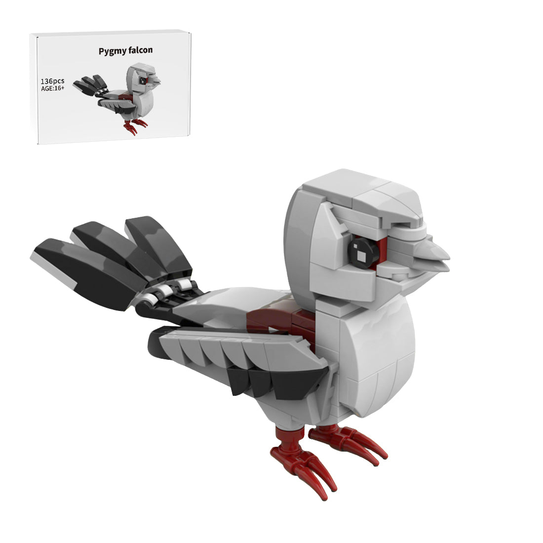 MOC-210146 African Savanna Raptor Pygmy falcon Building Blocks Set(136 ...