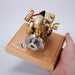 Mini 1.6cc Water-cooled Single-cylinder 4-stroke Gasoline Engine Internal Combustion Engine Model with Wooden Base enginediyshop