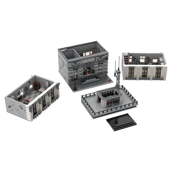 MOC-4652 Large-scale Police Department Building Blocks MOC Set Toys (4914PCS) enginediyshop