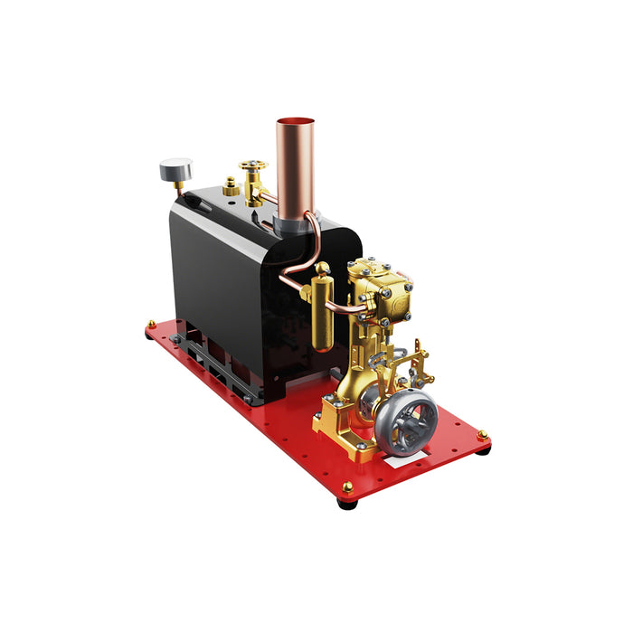 RW-BL1K Steam Engine and Boiler Model Kit for Steam Boat Mini Reversible Reciprocating Single-Cylinder Steam Engine Kit