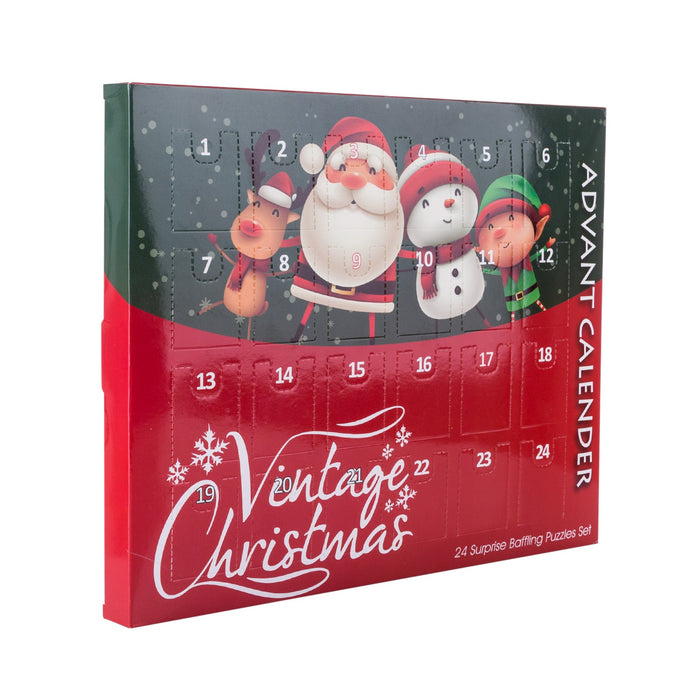 Advent Calendar Brain Teaser Adventskalender 24Pcs Christmas Gift Metal Brain Teasers Puzzle Toys for Adults and Kids enginediyshop