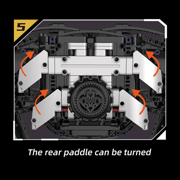 Racing Simulator Steering Wheel Building Blocks Set（833PCS） enginediyshop